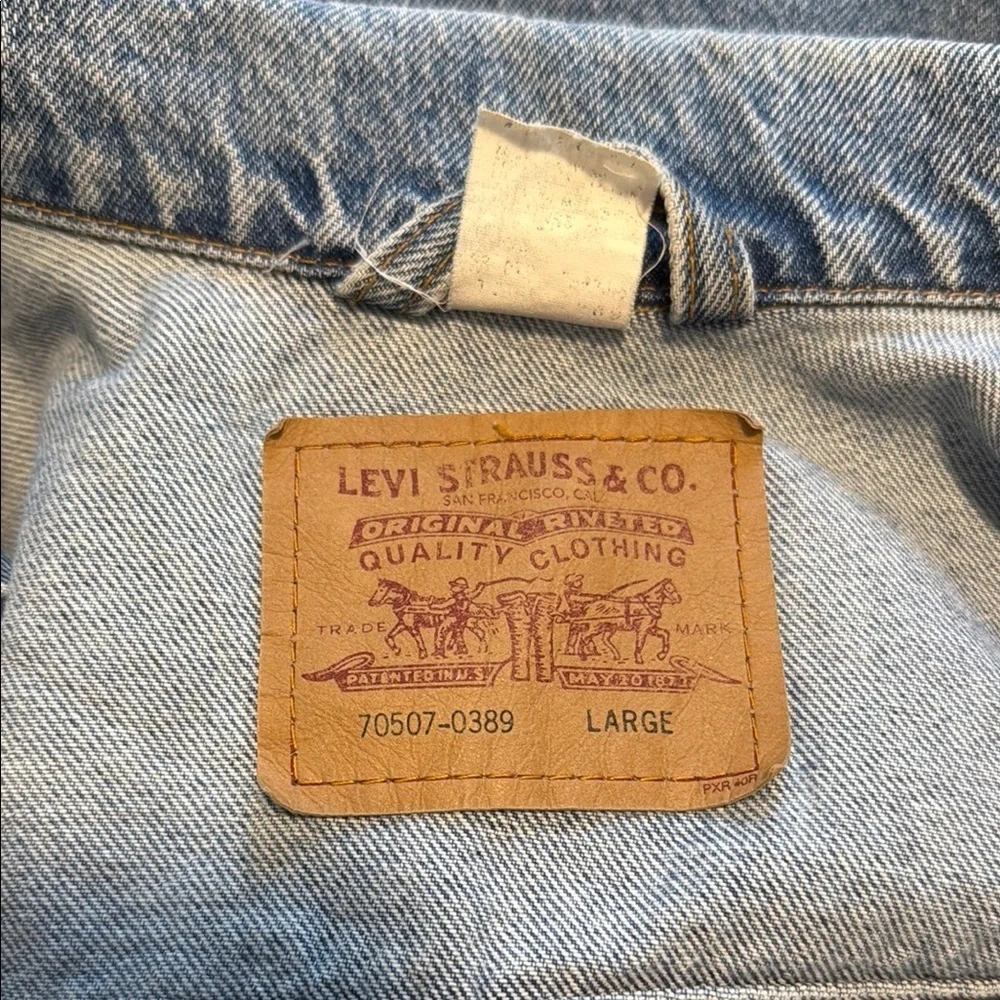 MEN’S LEVI STRAUSS DENIM JACKET 70507-0389 (sz - lg) - Picture 2 of 5